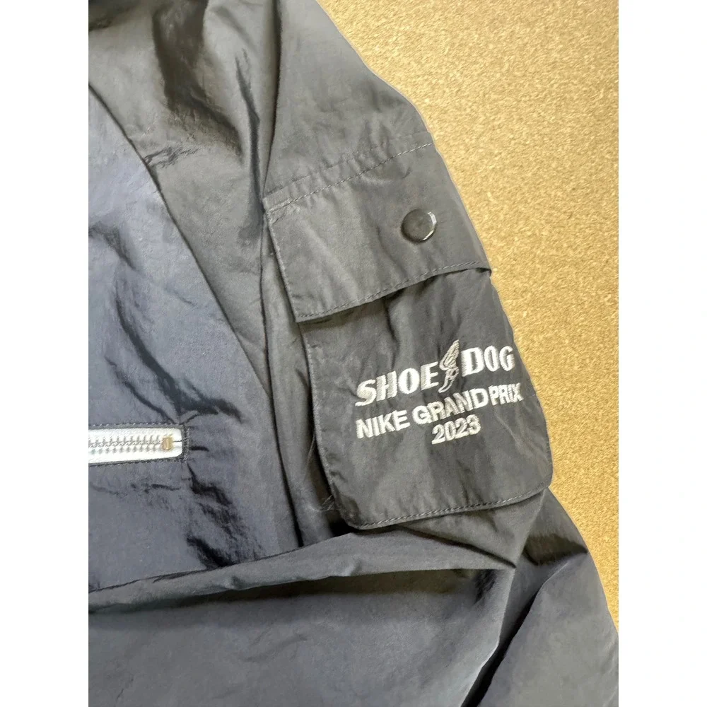 Nike Team Shoe Dog Nike Grand Prix 2023 Windbreaker Jacket Men XL Black Full Zip - Picture 7 of 11
